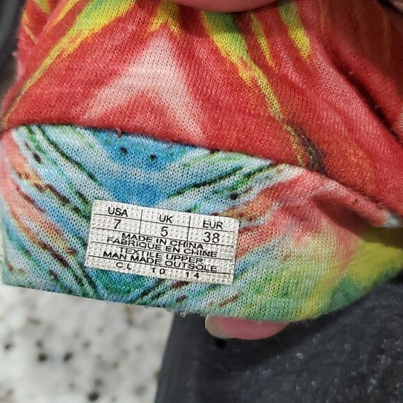 Sanuk Yoga Sling Sandals Multicolor Tie Dye Womens 7 - Picture 5 of 7